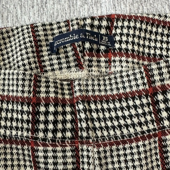 Abercrombie & Fitch Plaid High-Waisted Pants with Pink Stripe - Picture 5 of 7